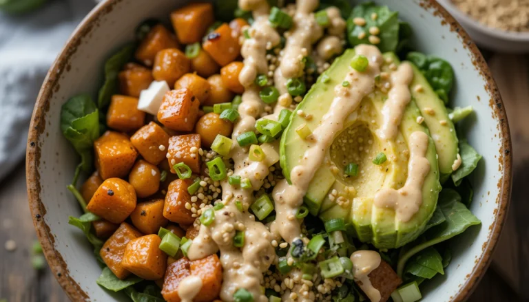 Miso Tahini Sweet Potato Bowl – A Nourishing, Flavor-Packed Meal