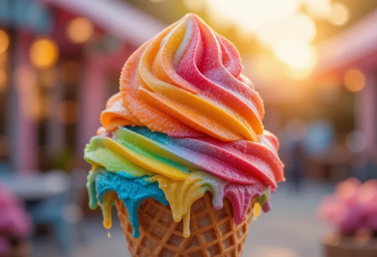 Ultimate Homemade Rainbow Ice Cream: A Dreamy, Colorful Delight