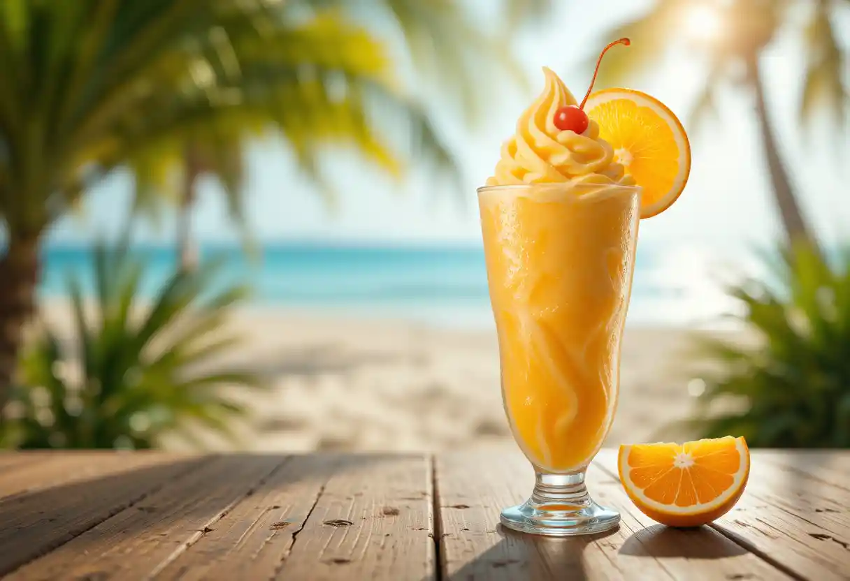 Homemade Orange Dole Whip
